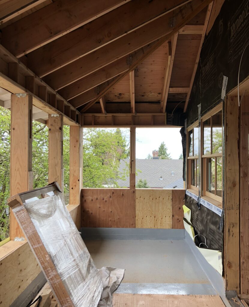 Sleeping Porch Construction